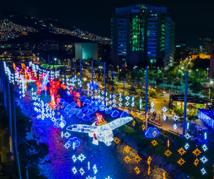 EPM pinta de fantasía la Navidad paisa desde 1967