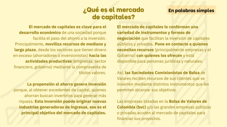 Mercado de capitales, una puerta a la creación de progreso en Colombia ...