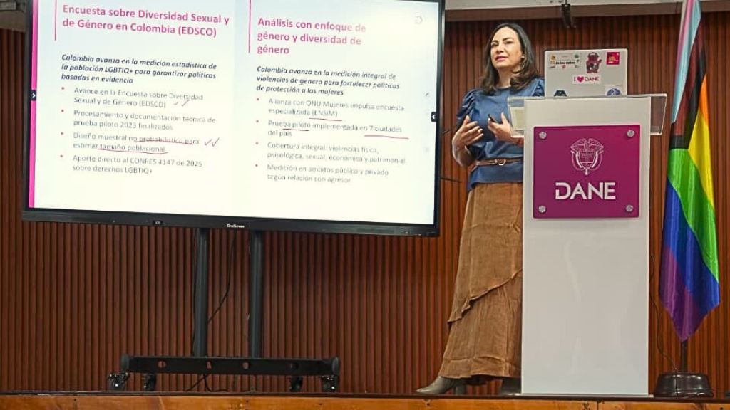 Piedad Urdinola, directora del DANE, presenta el informe de mercado laboral de mayo de 2026.
