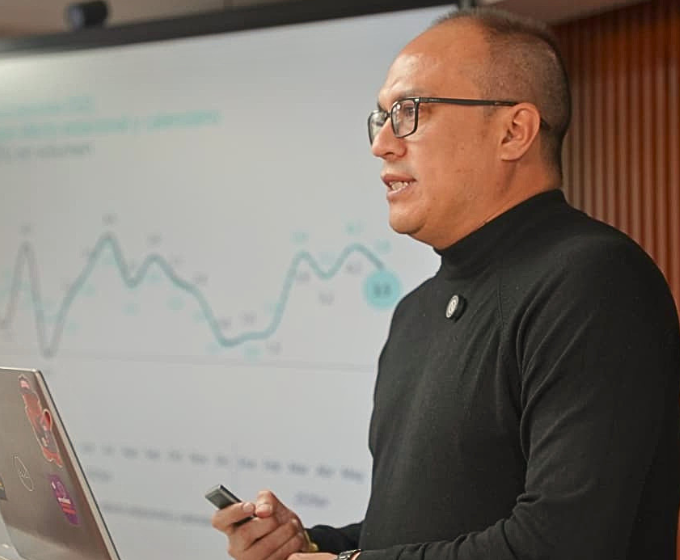 Juan Pablo Cardoso presenta el crecimiento de 3,5% del PIB de Colombia.