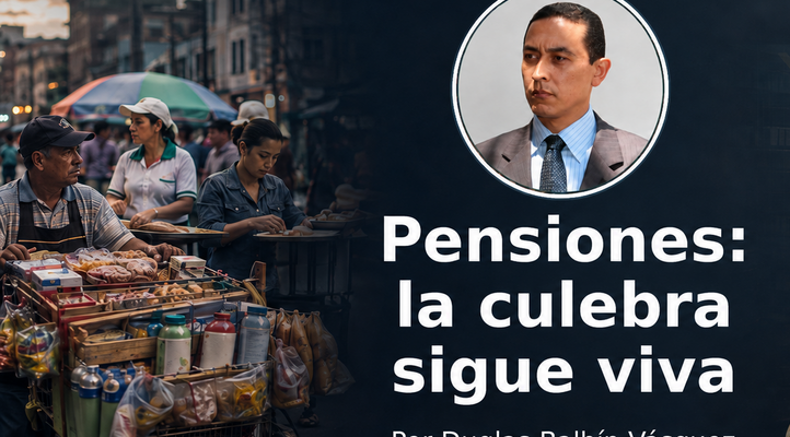 Duglas Balbín Vásquez en una composición sobre informalidad laboral y sostenibilidad financiera del sistema pensional colombiano.