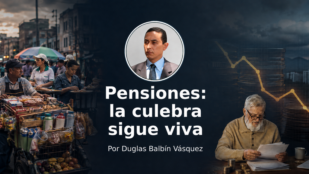 Duglas Balbín Vásquez en una composición sobre informalidad laboral y sostenibilidad financiera del sistema pensional colombiano.