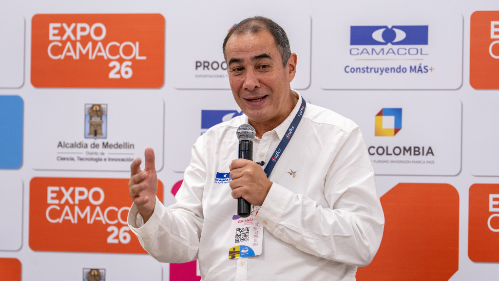 Eduardo Loaiza, gerente de Camacol Antioquia, presenta el balance de resultados de Expocamacol 2026.