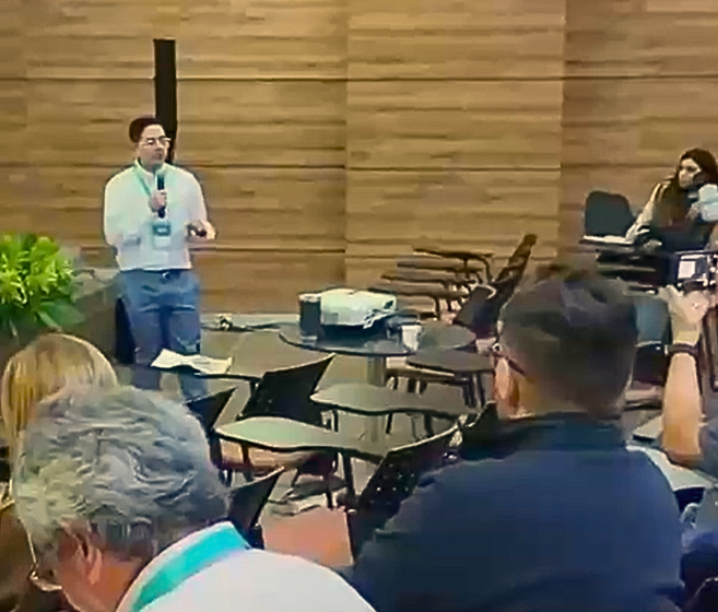 Juan Fernando Morales Villa presenta la gestión ambiental y social de Hidroituango en Climate Week Biodiversity 2026 en Medellín.