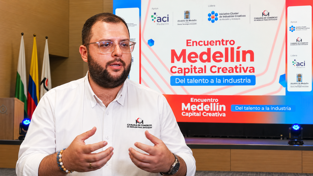 Diego Cifuentes, gerente de la Iniciativa Cluster de Industrias Creativas de la Cámara de Comercio de Medellín para Antioquia