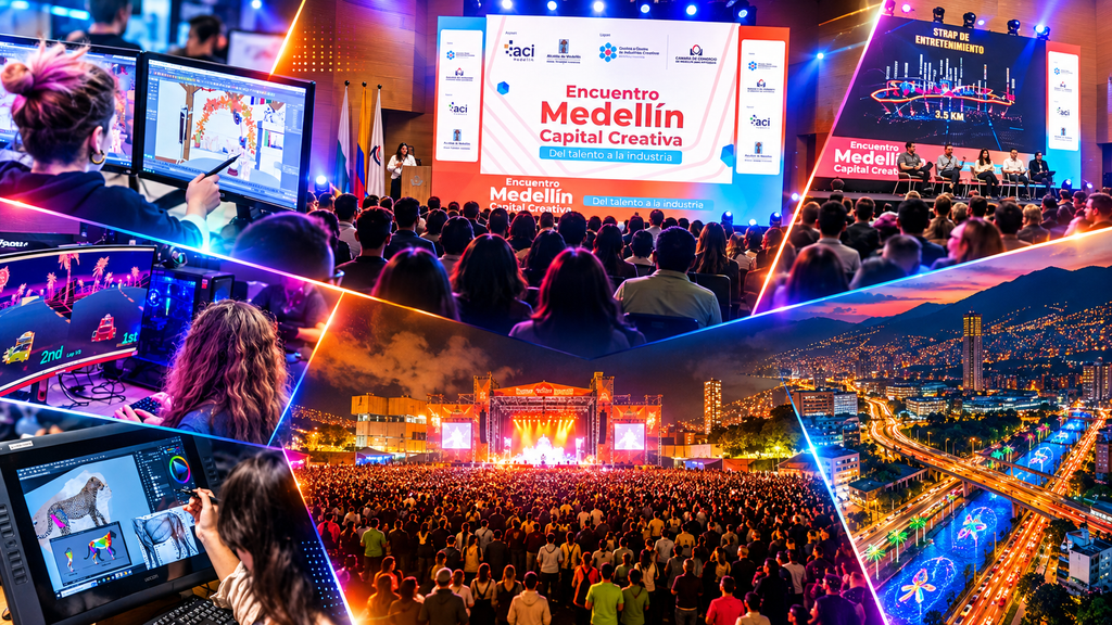 Encuentro Medellín Capital Creativa, animación, videojuegos, entretenimiento y panorama de Medellín